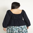 Puff Sleeve Twist Blouse image number null