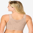 Front-Close Embroidered Wireless Posture Bra image number null
