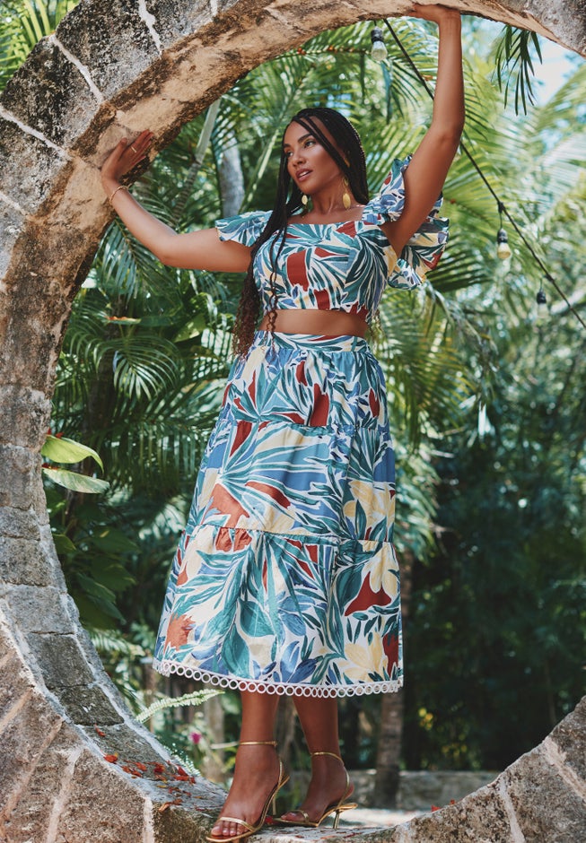 Maxi Tiered Skirt image number 0