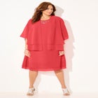 Georgette Double Layer Jacket Dress image number null