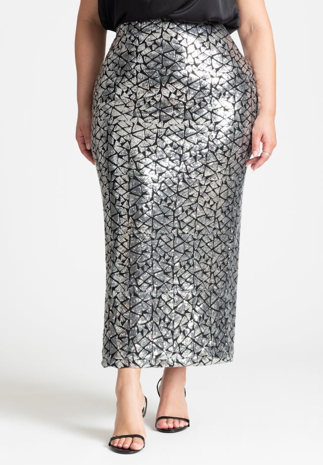 Maxi Sequin Skirt image number 1