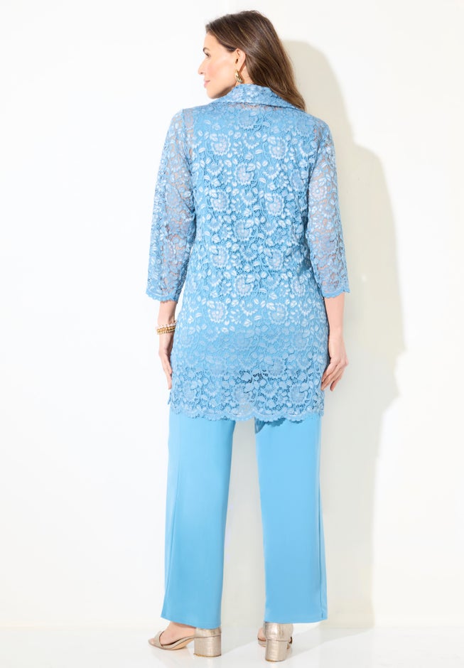 3-Piece Lace Pant Suit image number 1