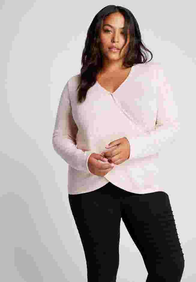 Cross-Front SuperSoft Knit Top. image number 0