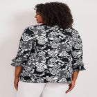 Tiered Ruffle Sleeve Top image number 1