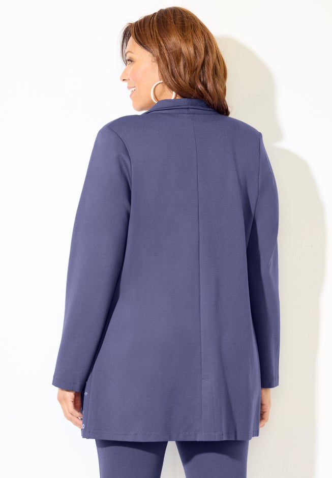 Black Label Grommet Ponte Jacket image number 1