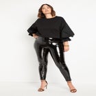 Combo Flounce Sleeve Sweatshirt image number null