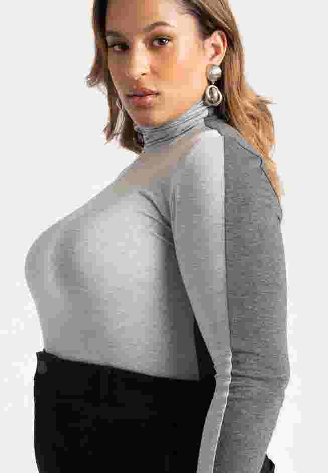Colorblock Layering Turtleneck image number 1