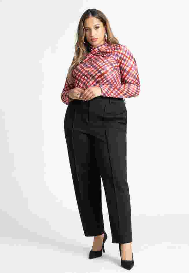 Twist Neck Long Sleeve Top image number 3
