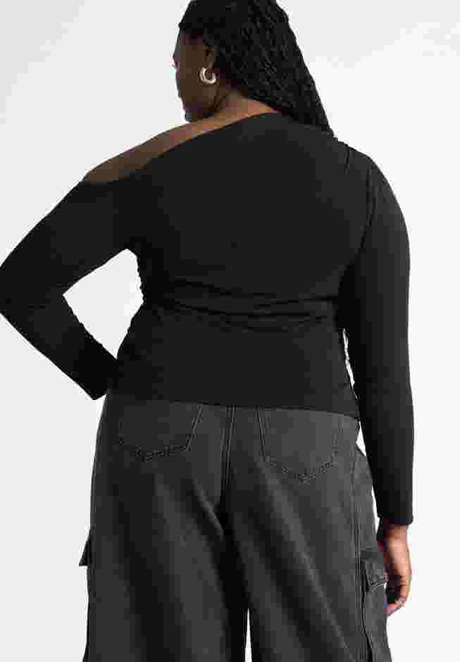 Asymmetric Off The Shoulder Top image number 1