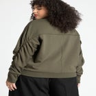 Shirred Sleeve Sweatshirt image number null