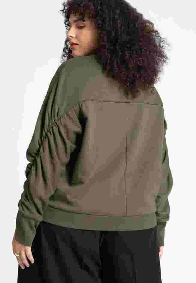 Shirred Sleeve Sweatshirt image number 1