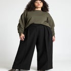 Shirred Sleeve Sweatshirt image number null