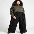 Shirred Sleeve Sweatshirt image number null