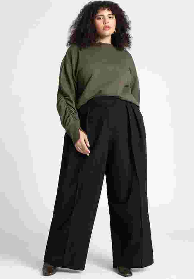 Shirred Sleeve Sweatshirt image number 3