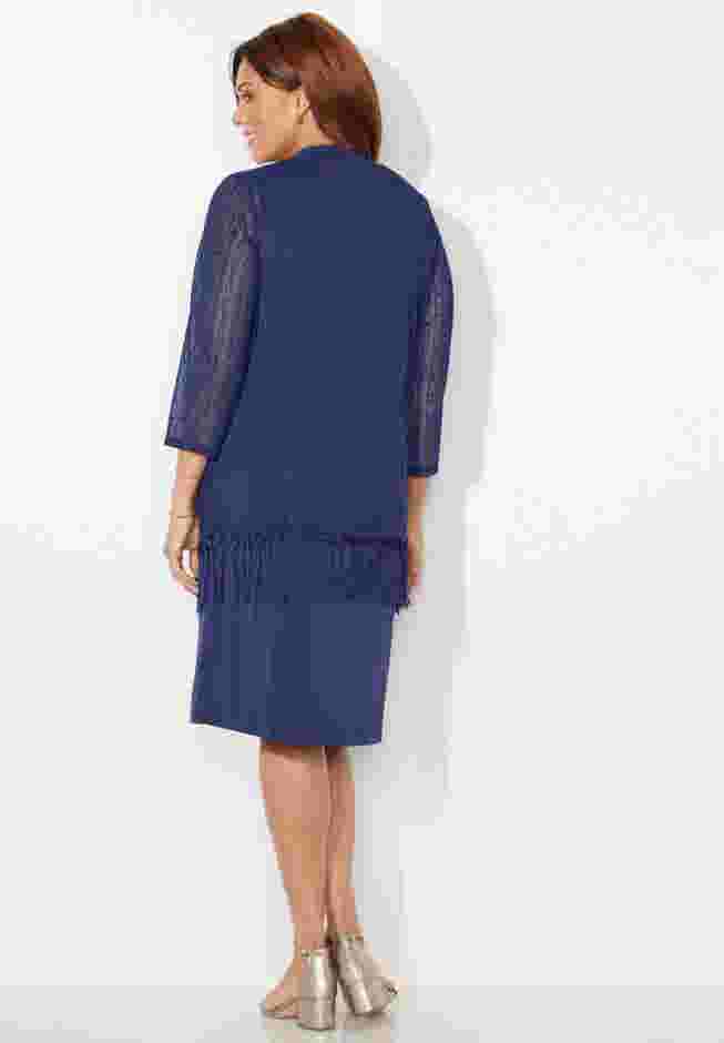 Crochet Fringe Jacket and Dress image number 1