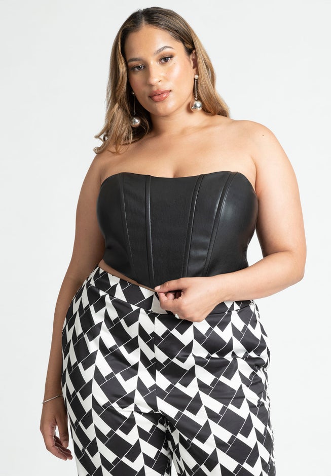 Faux Leather Corset image number 3