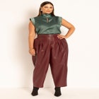 Mock Neck Top With Keyhole image number null