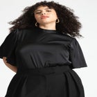 Flutter Sleeve Satin Blouse image number null