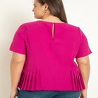 Pleated Hem Top image number null