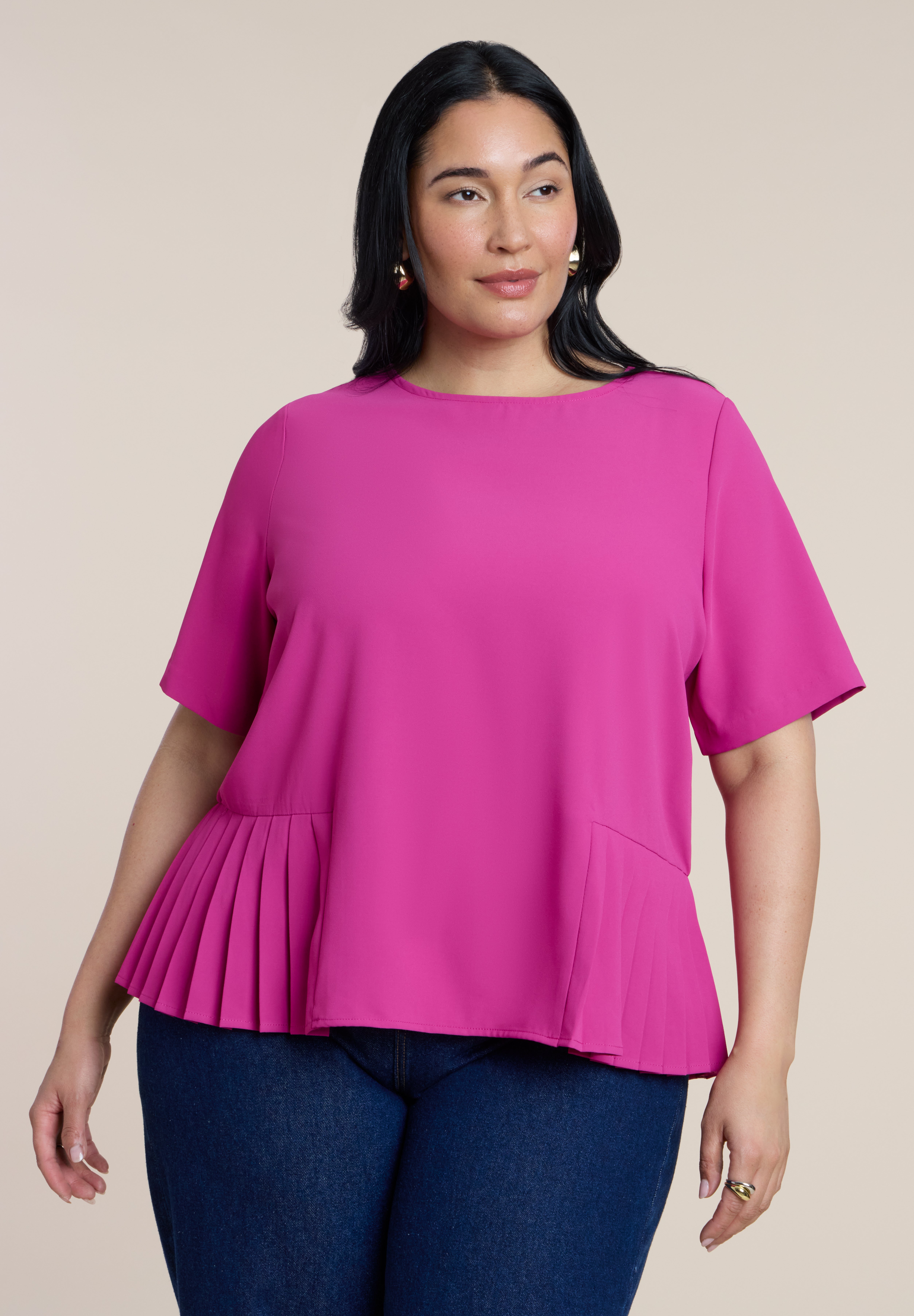Pleated Hem Top image number 0