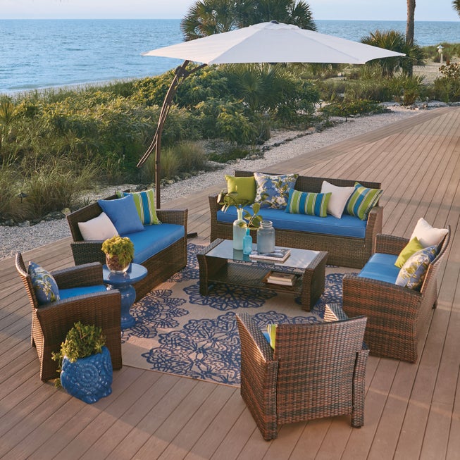 9' Easy Up Cantilever Umbrella image number null