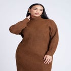 Turtleneck Mini Sweater Dress image number 2