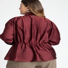 Dolman Sleeve Peplum Blouse image number null