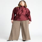 Dolman Sleeve Peplum Blouse image number null