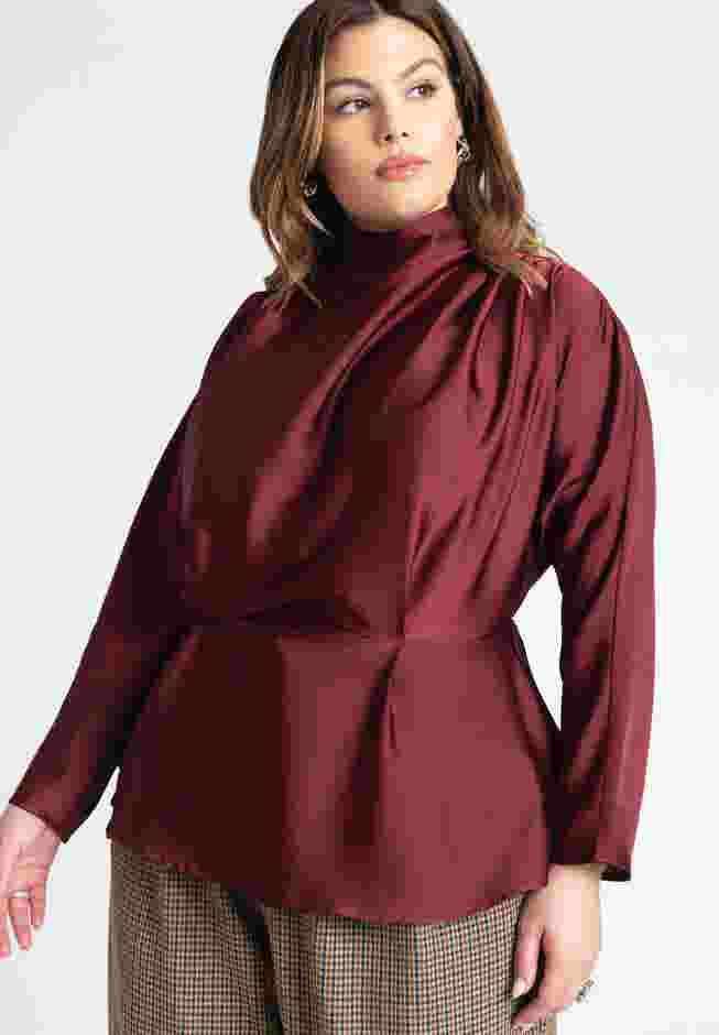 Dolman Sleeve Peplum Blouse image number 0