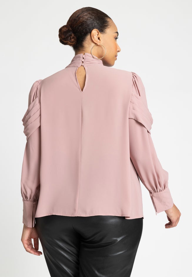 Blouse With Sleeve Drape image number null