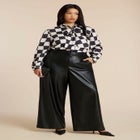 Printed Tie Neck Blouse image number null