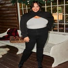 Turtleneck Sweater Sleeve Scarf image number null