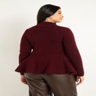 Peplum Sweater image number null