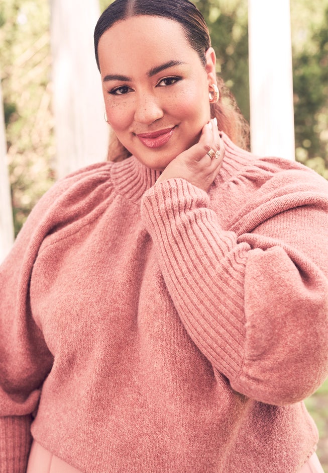 Raglan Puff Sleeve Sweater image number 4