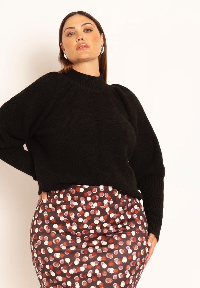 Raglan Puff Sleeve Sweater image number 0