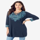 Criss Cross Ultra Drape Swing Tunic image number null