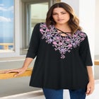 Criss Cross Ultra Drape Swing Tunic image number null