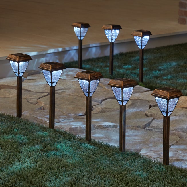 Bronze Solar Lights, Set of 8 image number 0