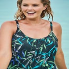 Lightweight Blouson Tankini Top image number null