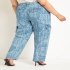 Printed Cargo Jean image number null