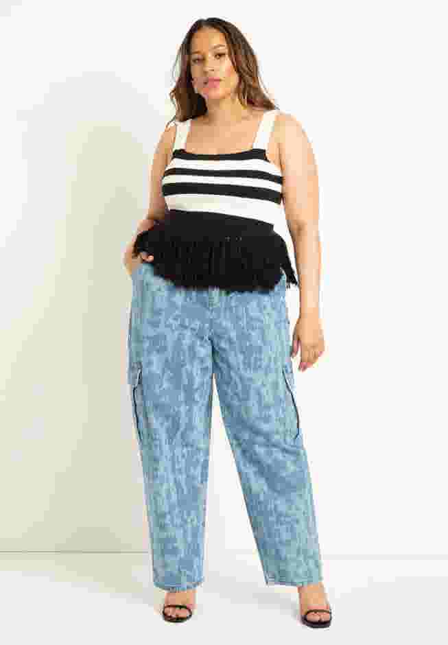 Printed Cargo Jean image number 2
