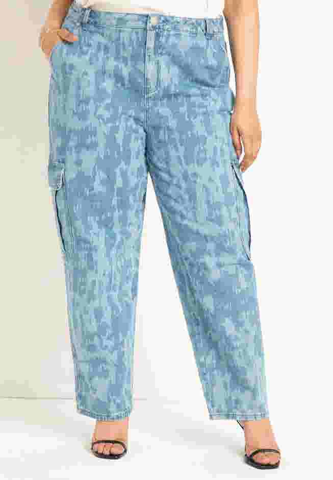 Printed Cargo Jean image number 0