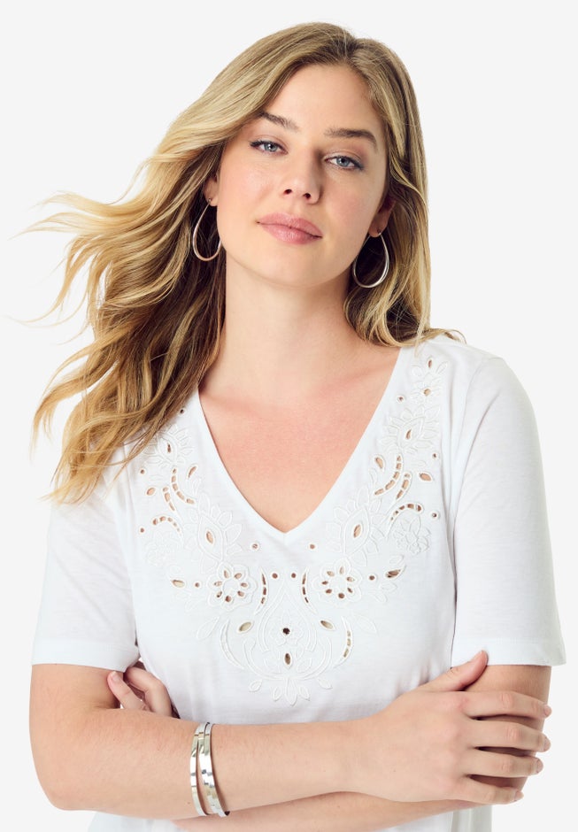 Eyelet Swing Tee image number 3