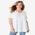 Eyelet Swing Tee image number null