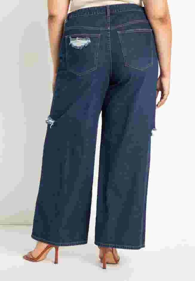 Distressed Wide Leg Jeans image number 1