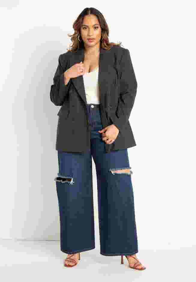 Distressed Wide Leg Jeans image number 2