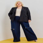 Distressed Wide Leg Jeans image number null