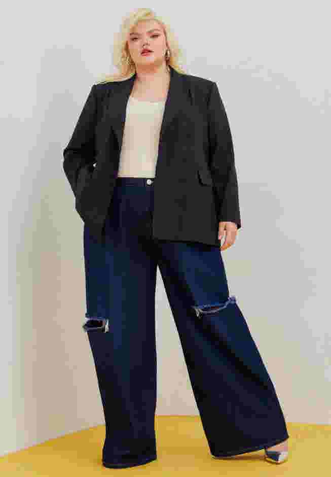Distressed Wide Leg Jeans image number 3