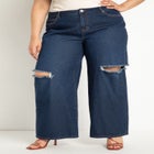 Distressed Wide Leg Jeans image number null
