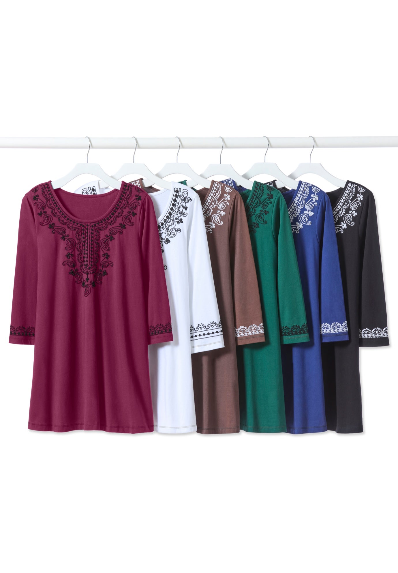 Embroidered Knit Tunic image number 5